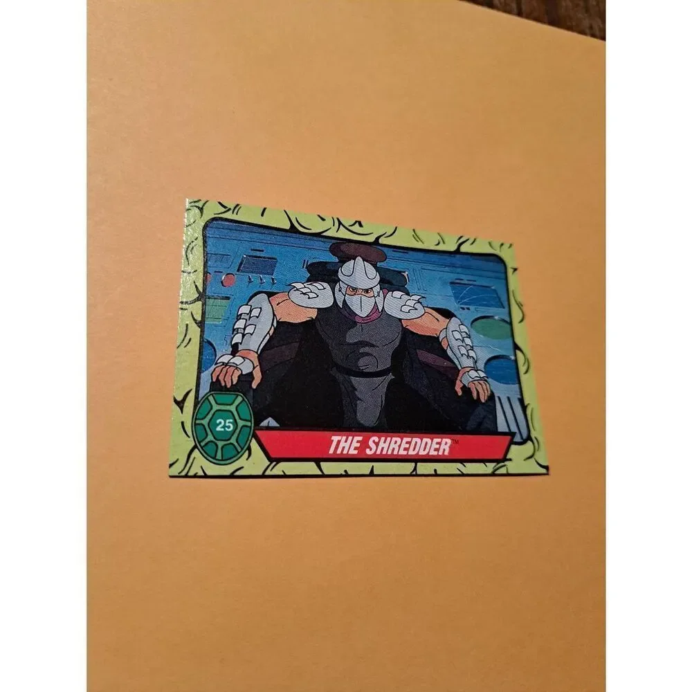 1989 Topps TMNT The Shredder Trading Card 25 Teenage Mutant Ninja Turtles